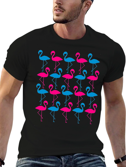 Flamingo Pattern T-Shirt