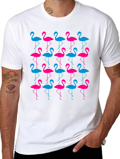 Flamingo Pattern T-Shirt