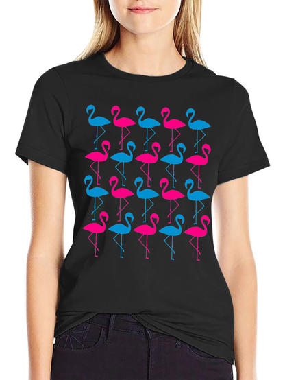 Flamingo Pattern T-Shirt