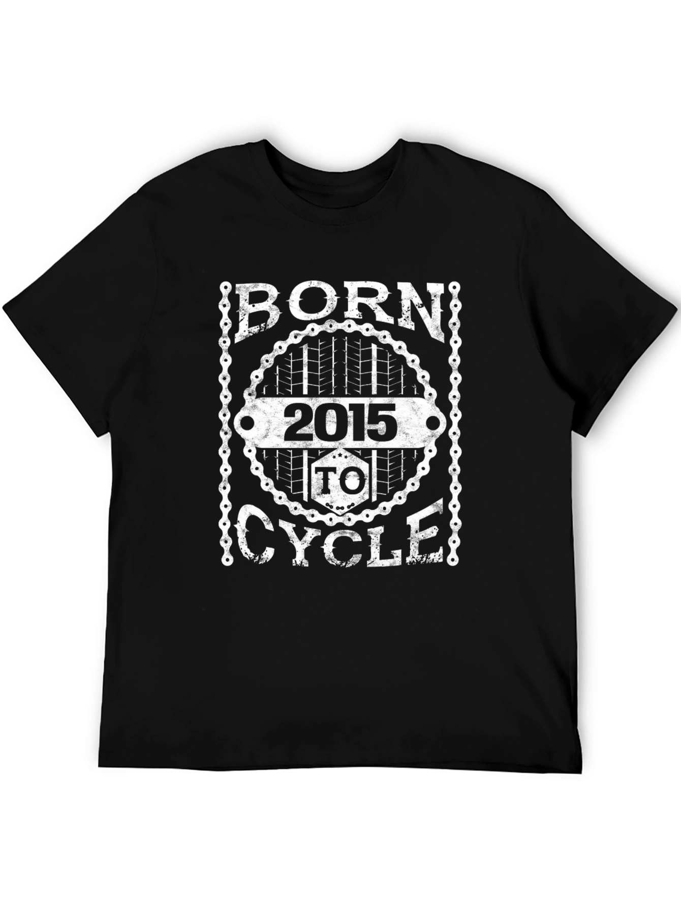 Born To Cycle 2015 Graphic T-Shirt - Black
