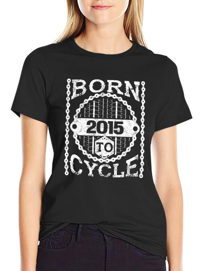 Born To Cycle 2015 Graphic T-Shirt - Black