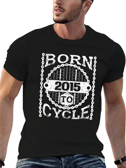 Born To Cycle 2015 Graphic T-Shirt - Black