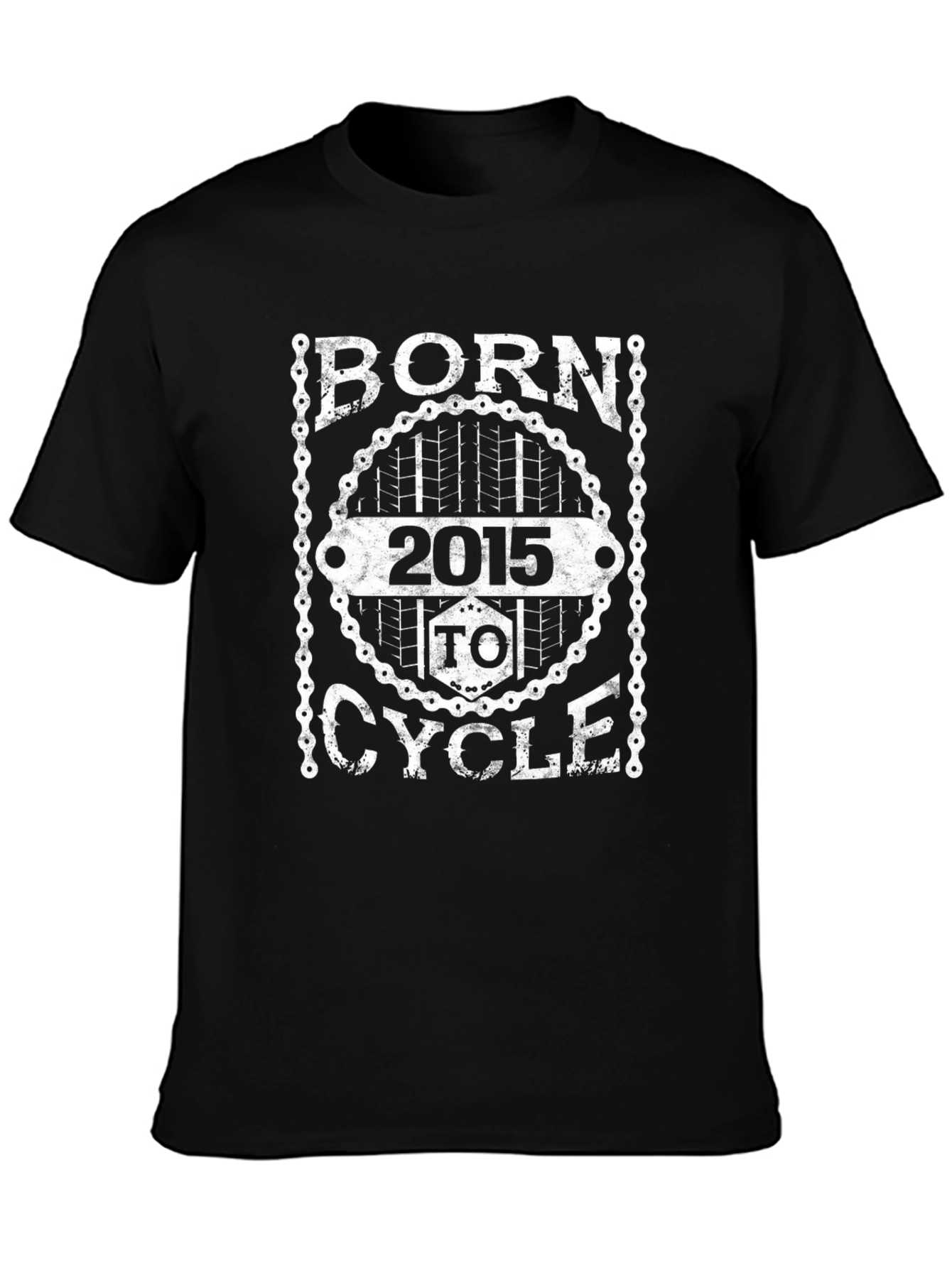 Born To Cycle 2015 Graphic T-Shirt - Black