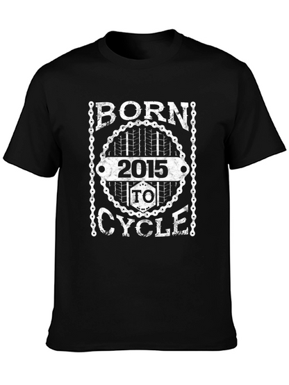 Born To Cycle 2015 Graphic T-Shirt - Black
