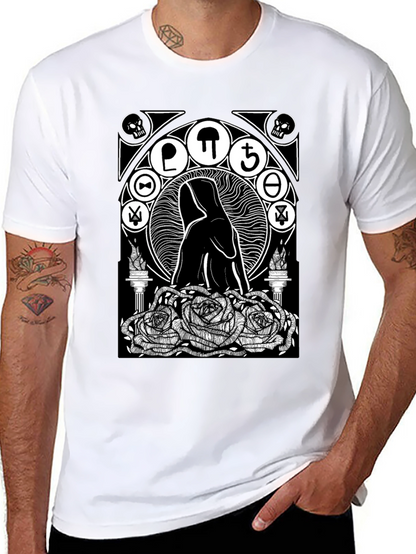 Occult Rose T-Shirt - Gothic Graphic Tee