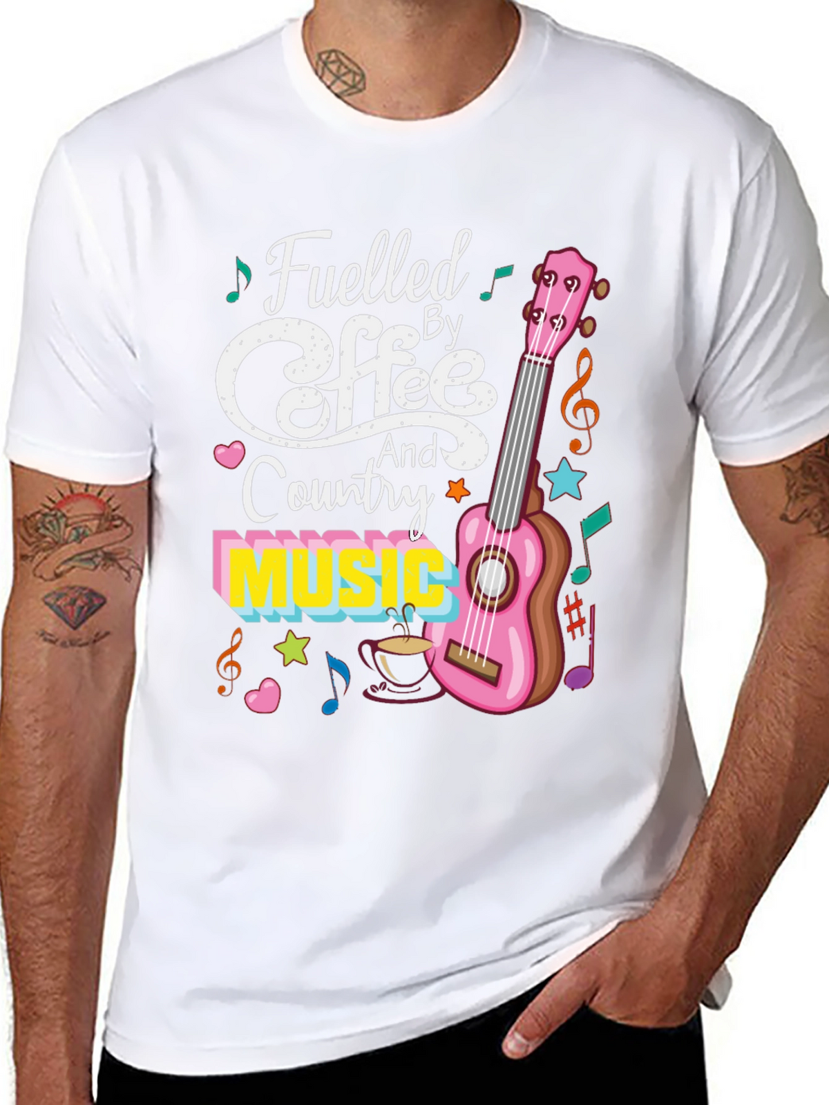 Fueled by Coffee and Country Music Graphic Tee