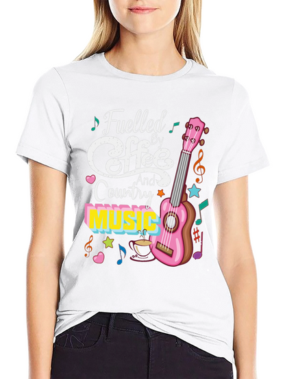 Fueled by Coffee and Country Music Graphic Tee