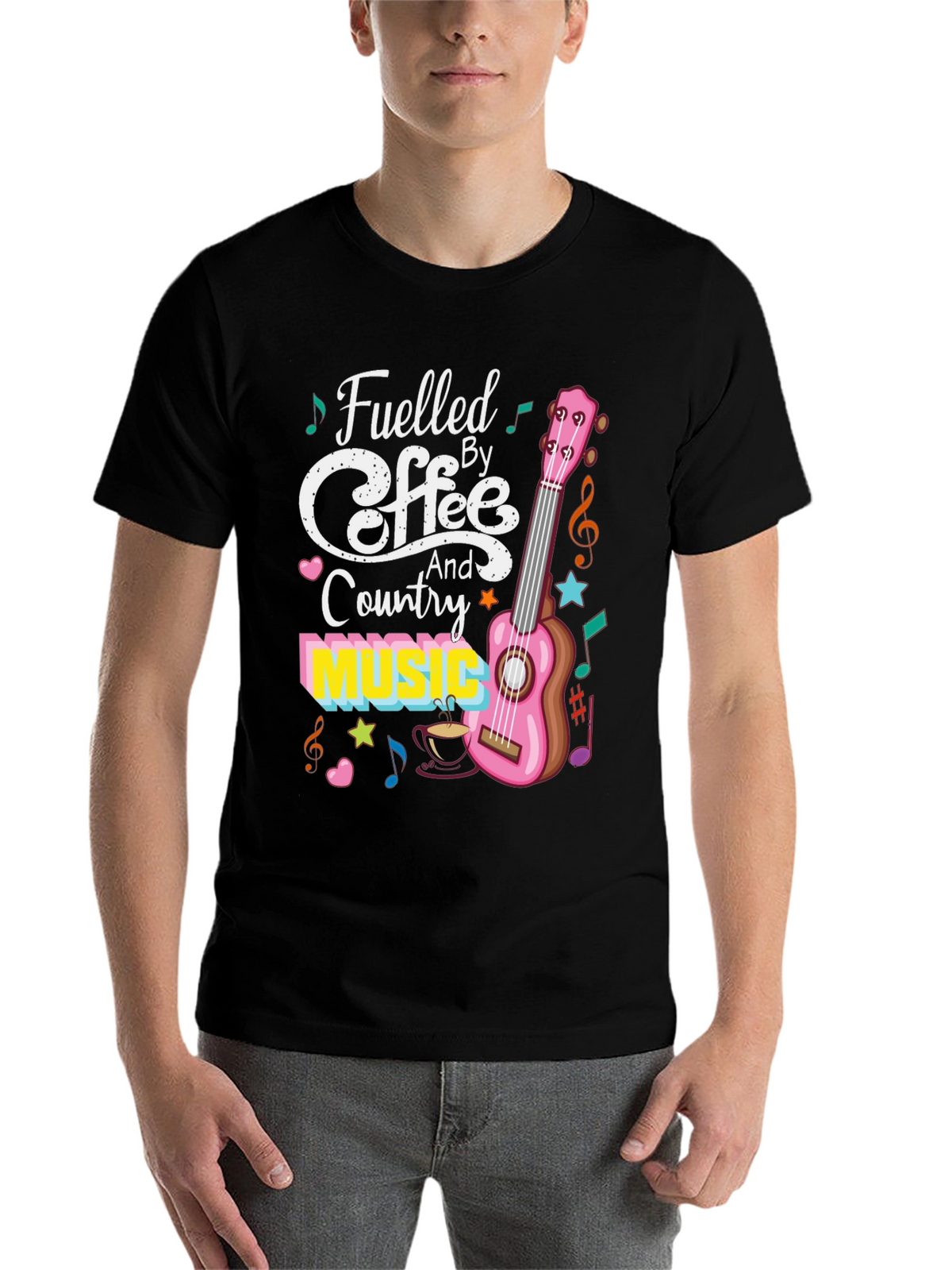 Fueled by Coffee and Country Music Graphic Tee