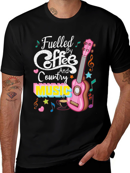 Fueled by Coffee and Country Music Graphic Tee