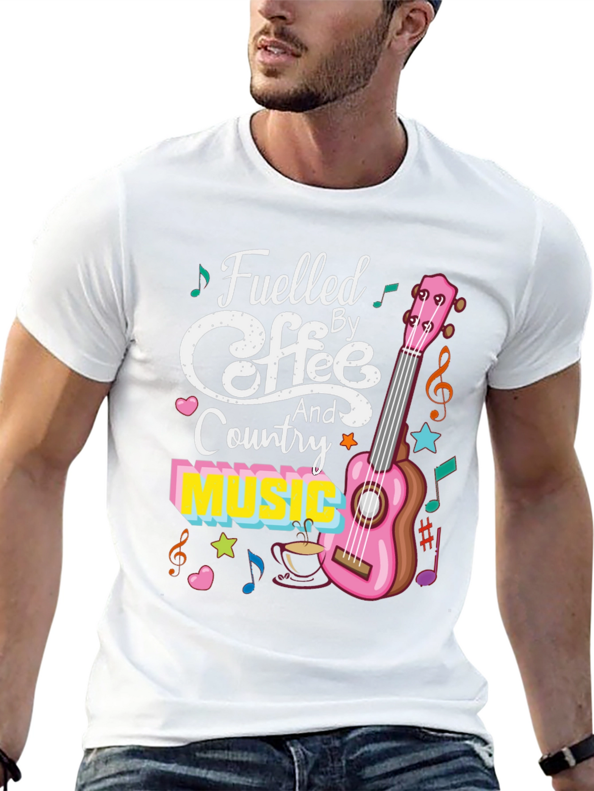 Fueled by Coffee and Country Music Graphic Tee