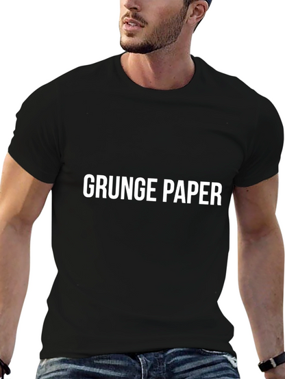 Grunge Paper Black T-Shirt