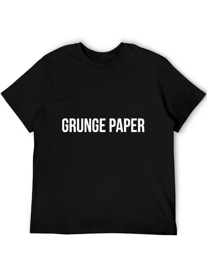 Grunge Paper Black T-Shirt