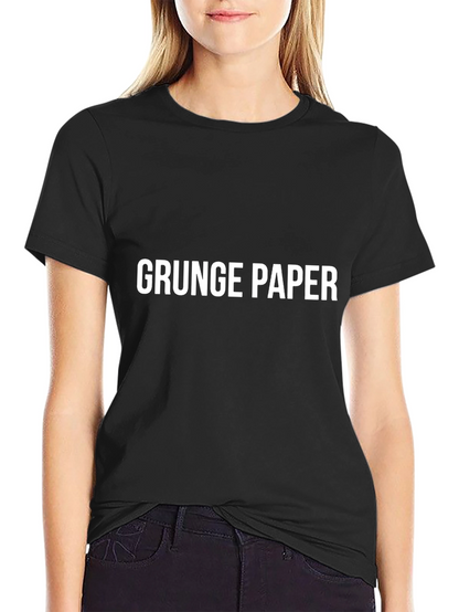 Grunge Paper Black T-Shirt