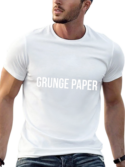Grunge Paper Black T-Shirt
