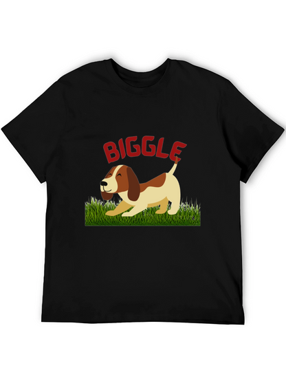 Biggle Dog Graphic Tee - Unisex Black T-Shirt