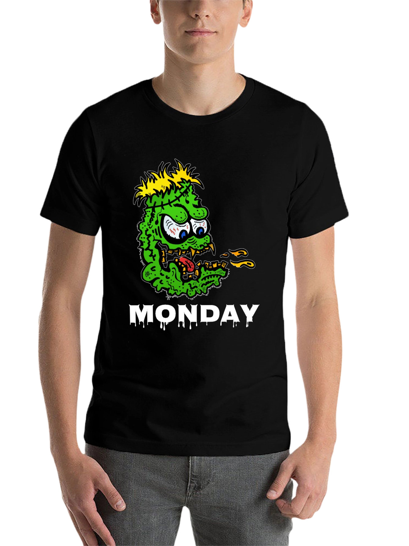 Monster Monday Graphic Tee - Black