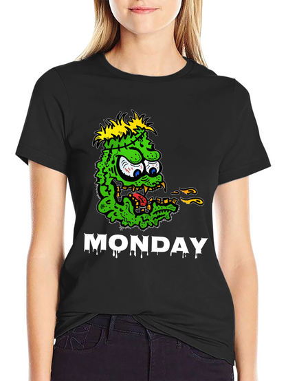 Monster Monday Graphic Tee - Black