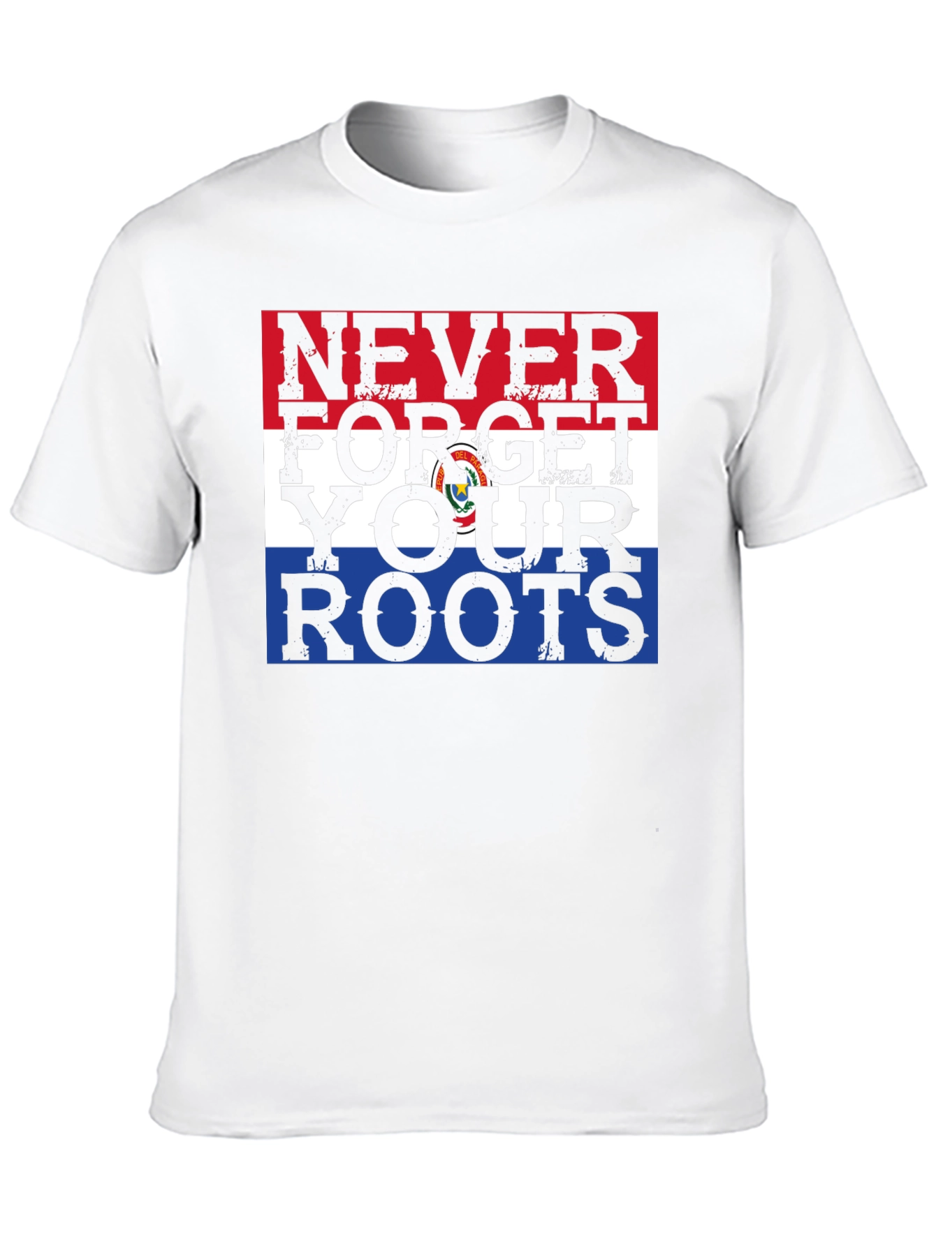 Never Forget Your Roots Paraguay Flag Graphic Tee