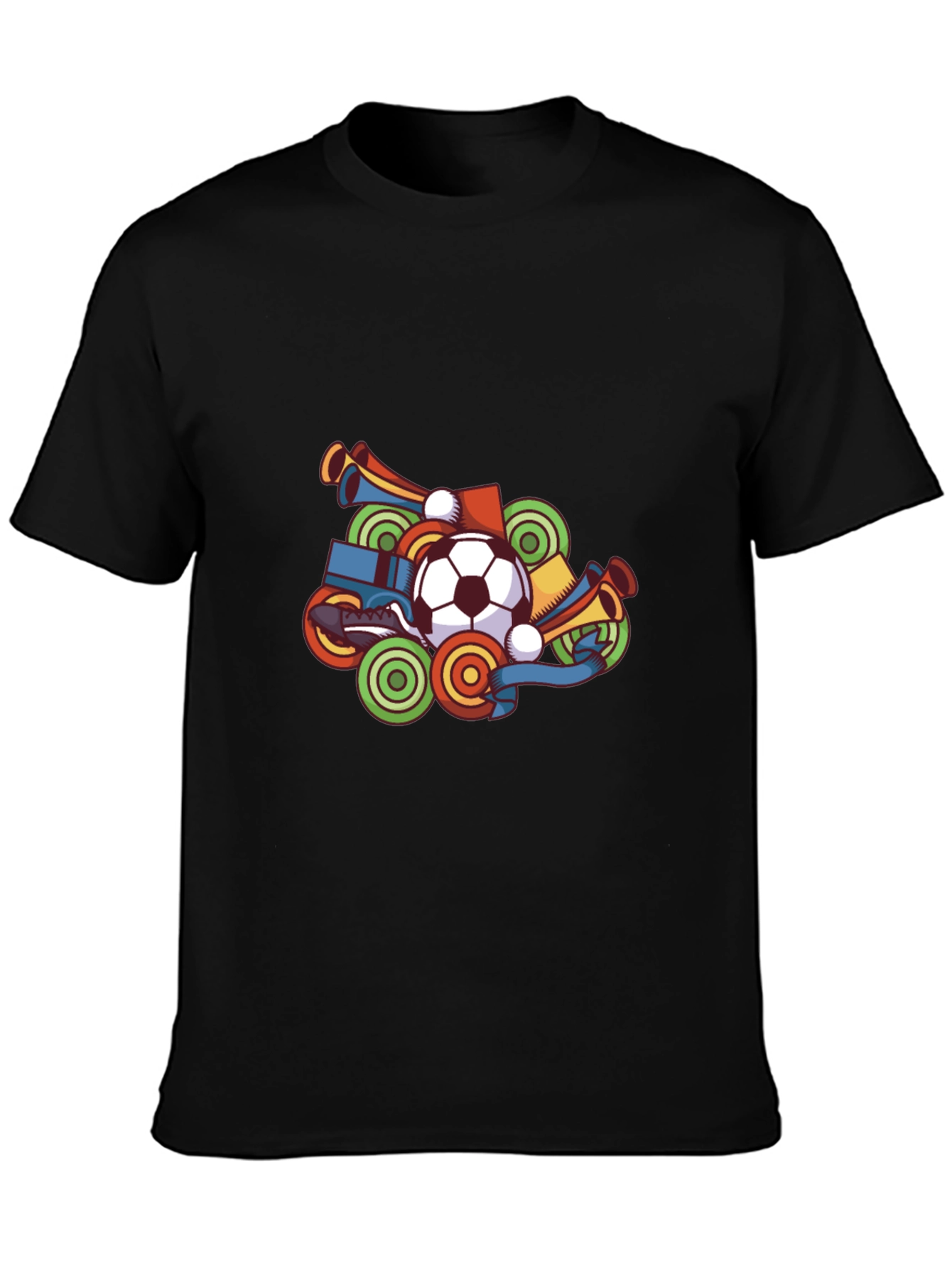 Soccer Fan T-Shirt - Black Graphic Tee