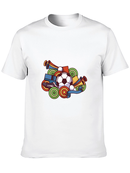 Soccer Fan T-Shirt - Black Graphic Tee