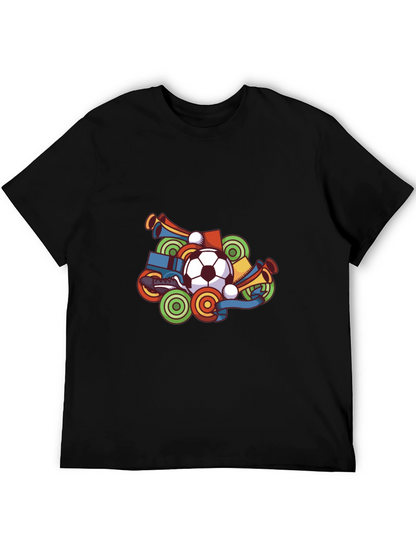 Soccer Fan T-Shirt - Black Graphic Tee