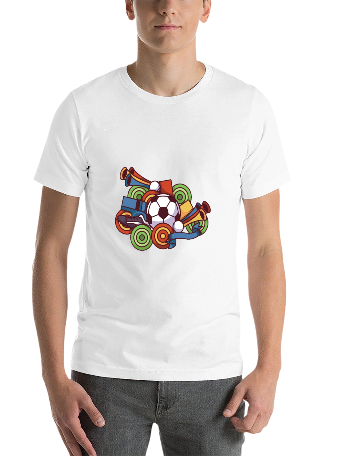 Soccer Fan T-Shirt - Black Graphic Tee