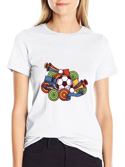 Soccer Fan T-Shirt - Black Graphic Tee
