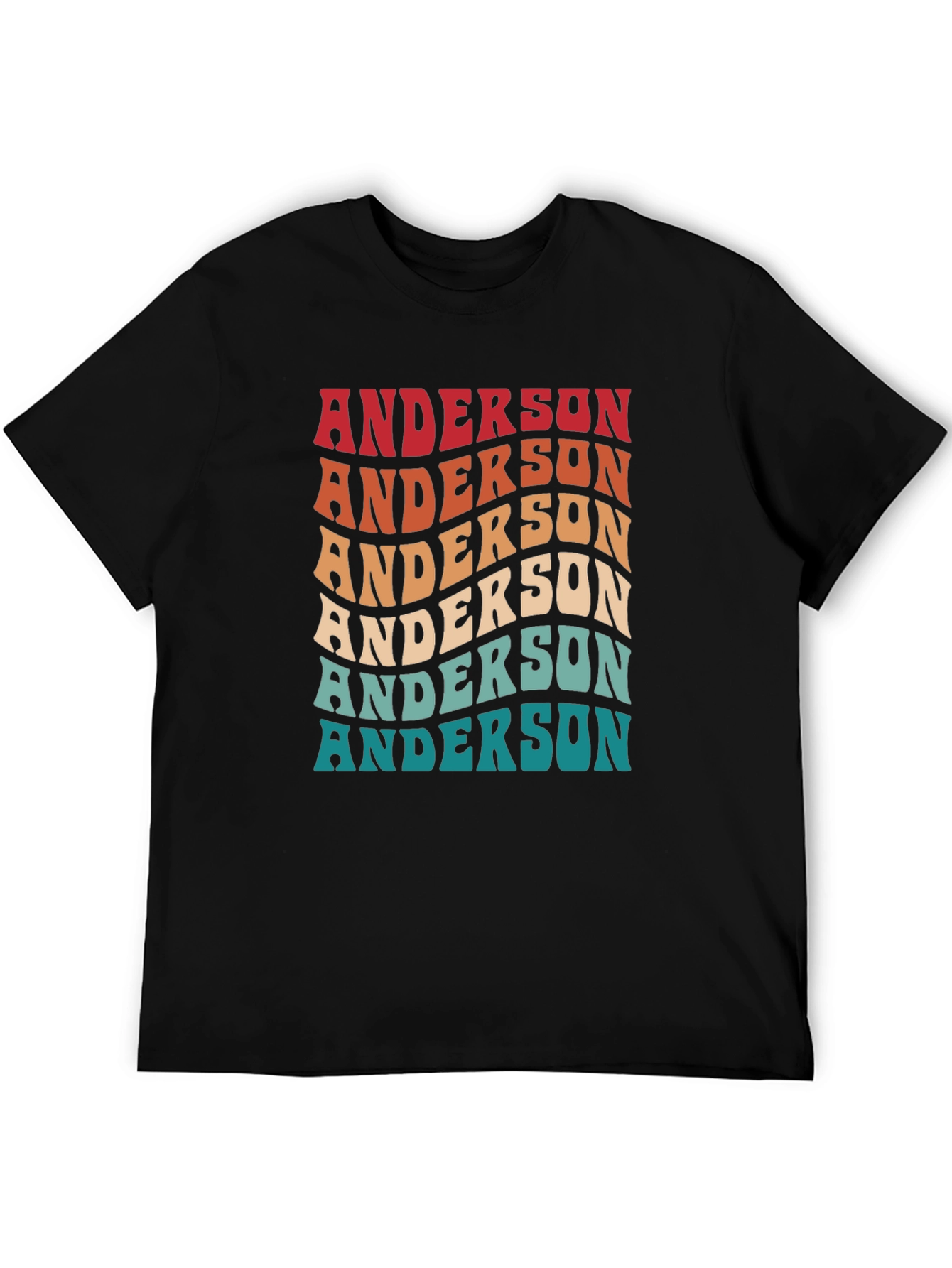 Retro Anderson T-Shirt Custom Last Name Family Tee