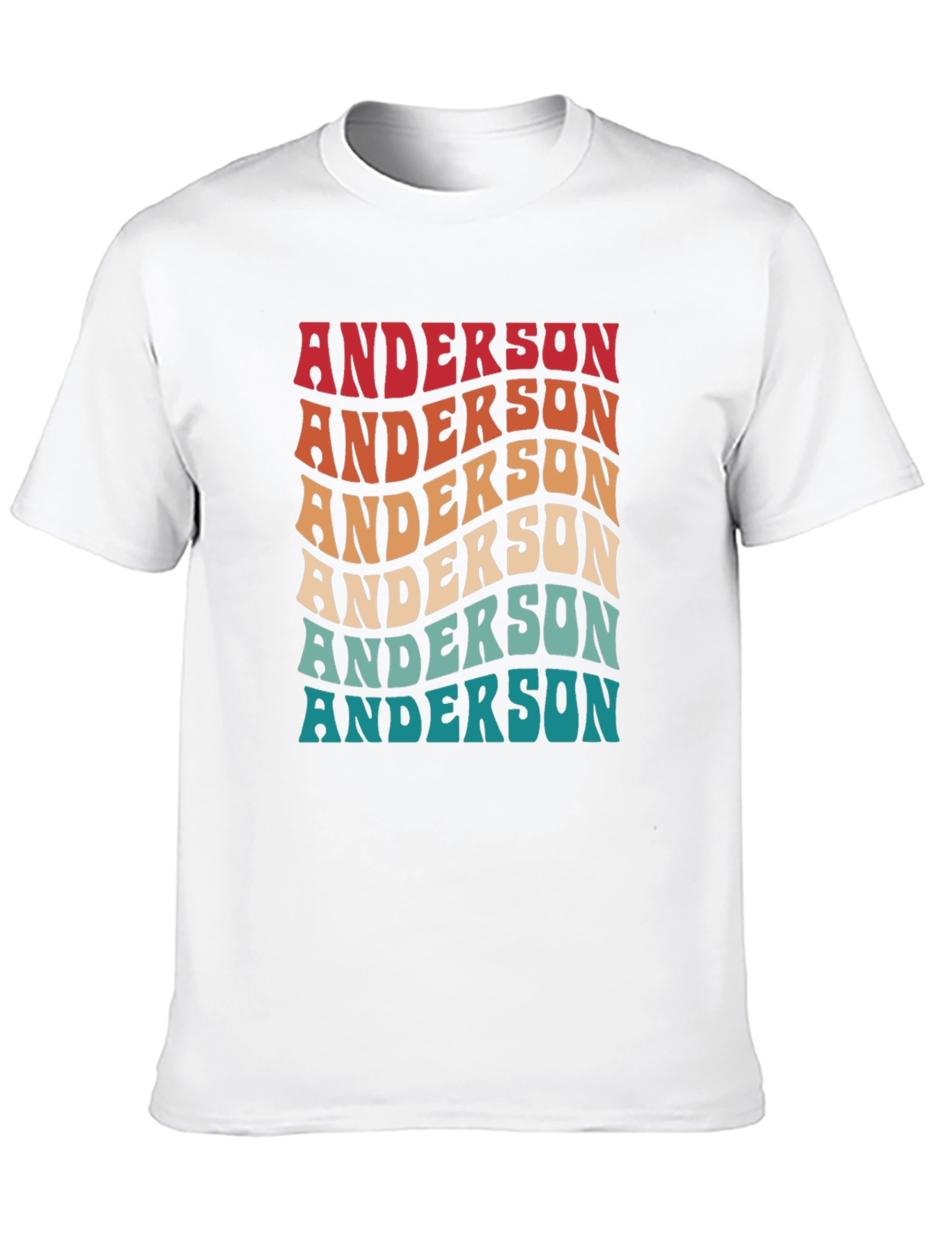 Retro Anderson T-Shirt Custom Last Name Family Tee