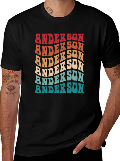 Retro Anderson T-Shirt Custom Last Name Family Tee