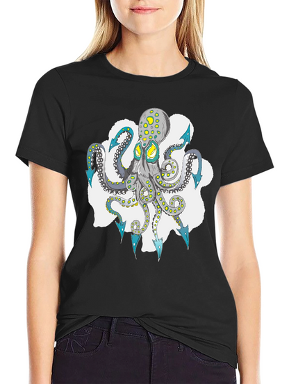 Octopus Graphic Tee - Cool Sea Life Design