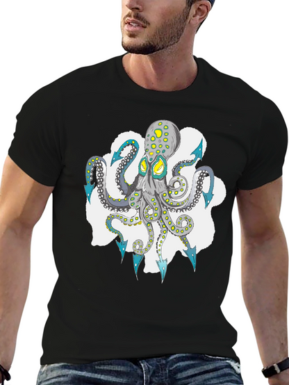 Octopus Graphic Tee - Cool Sea Life Design