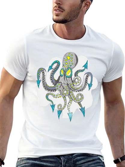 Octopus Graphic Tee - Cool Sea Life Design