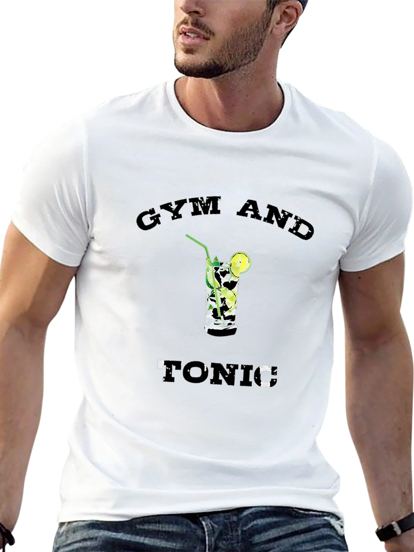 Gym and Tonic Graphic T-Shirt - Black