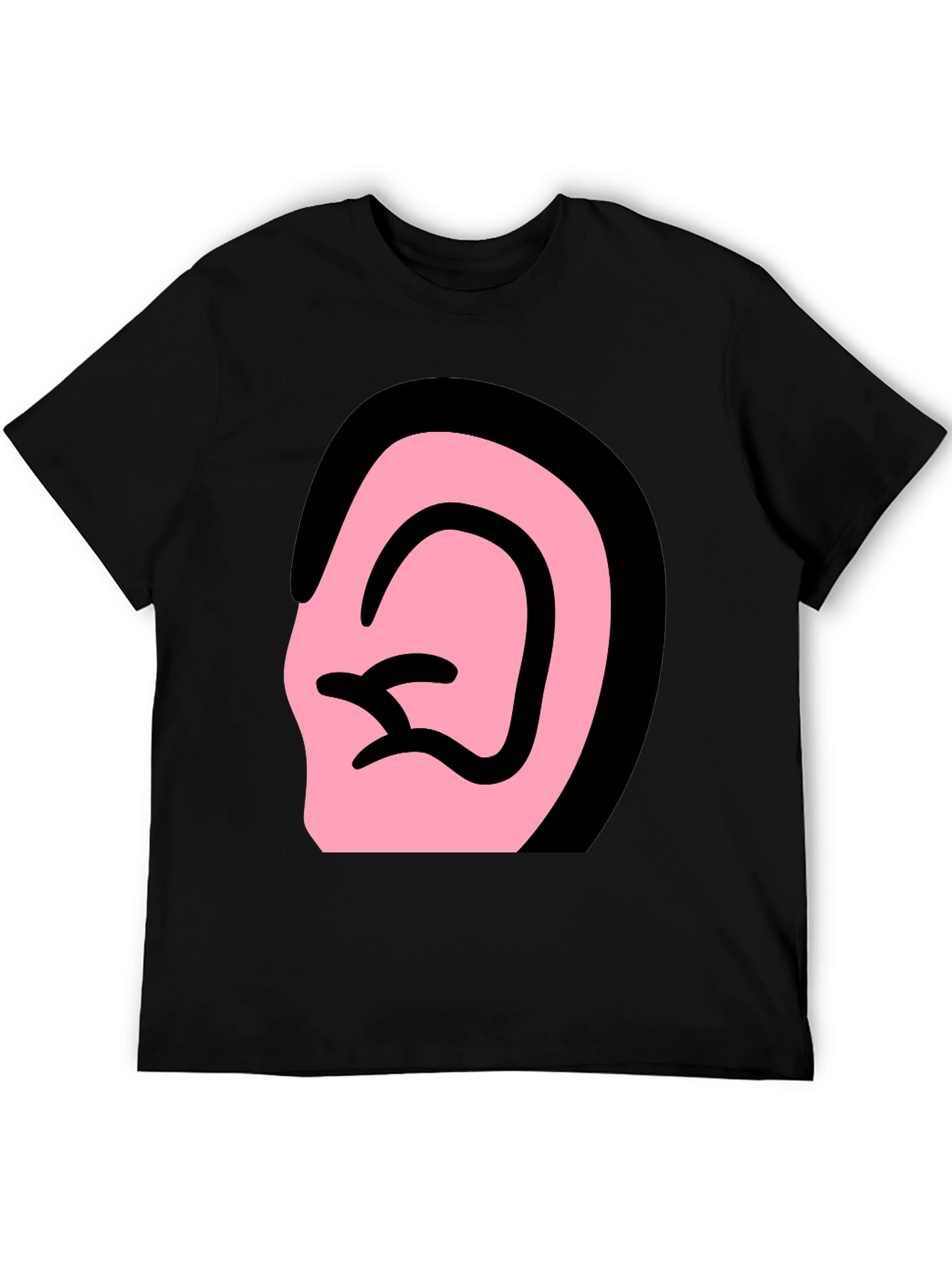 Ear Graphic Black T-Shirt