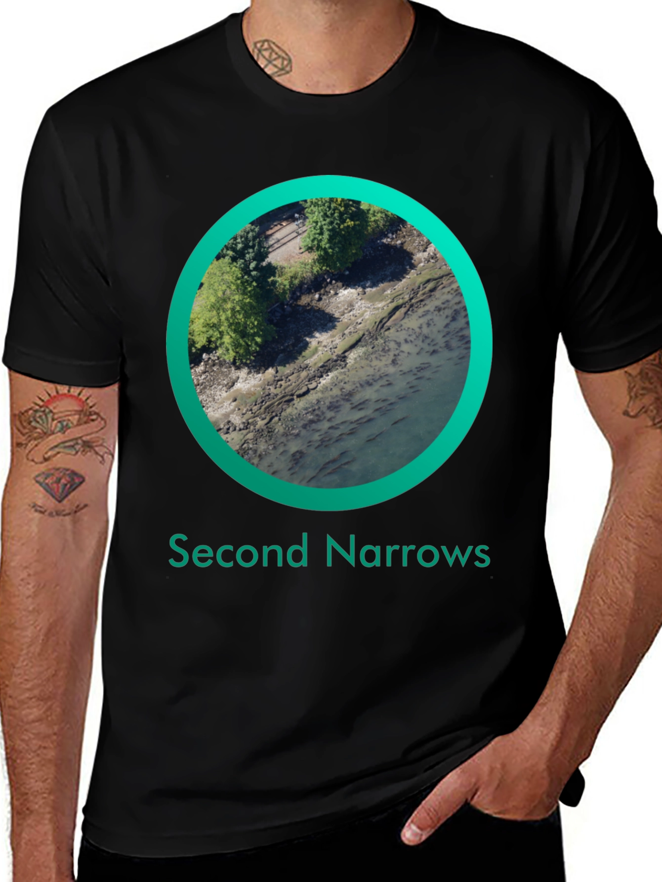 Second Narrows Graphic T-Shirt - Black