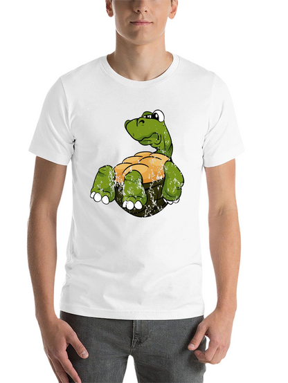 Funny Turtle Graphic Print T-Shirt