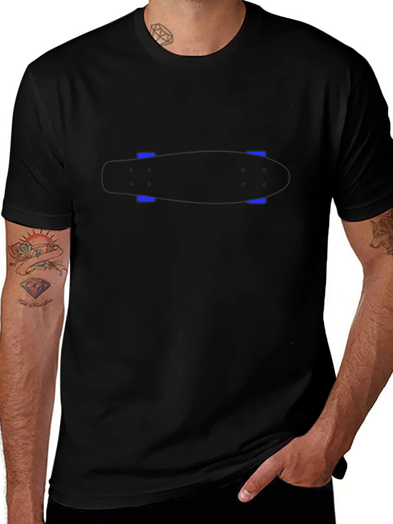 Modern Black T-Shirt with Minimalist Design