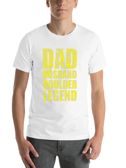 Dad Husband Boulder Legend Graphic T-Shirt