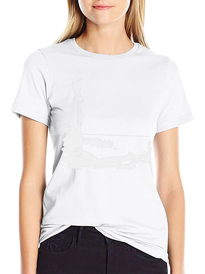Woman Reflection Graphic Tee - Black