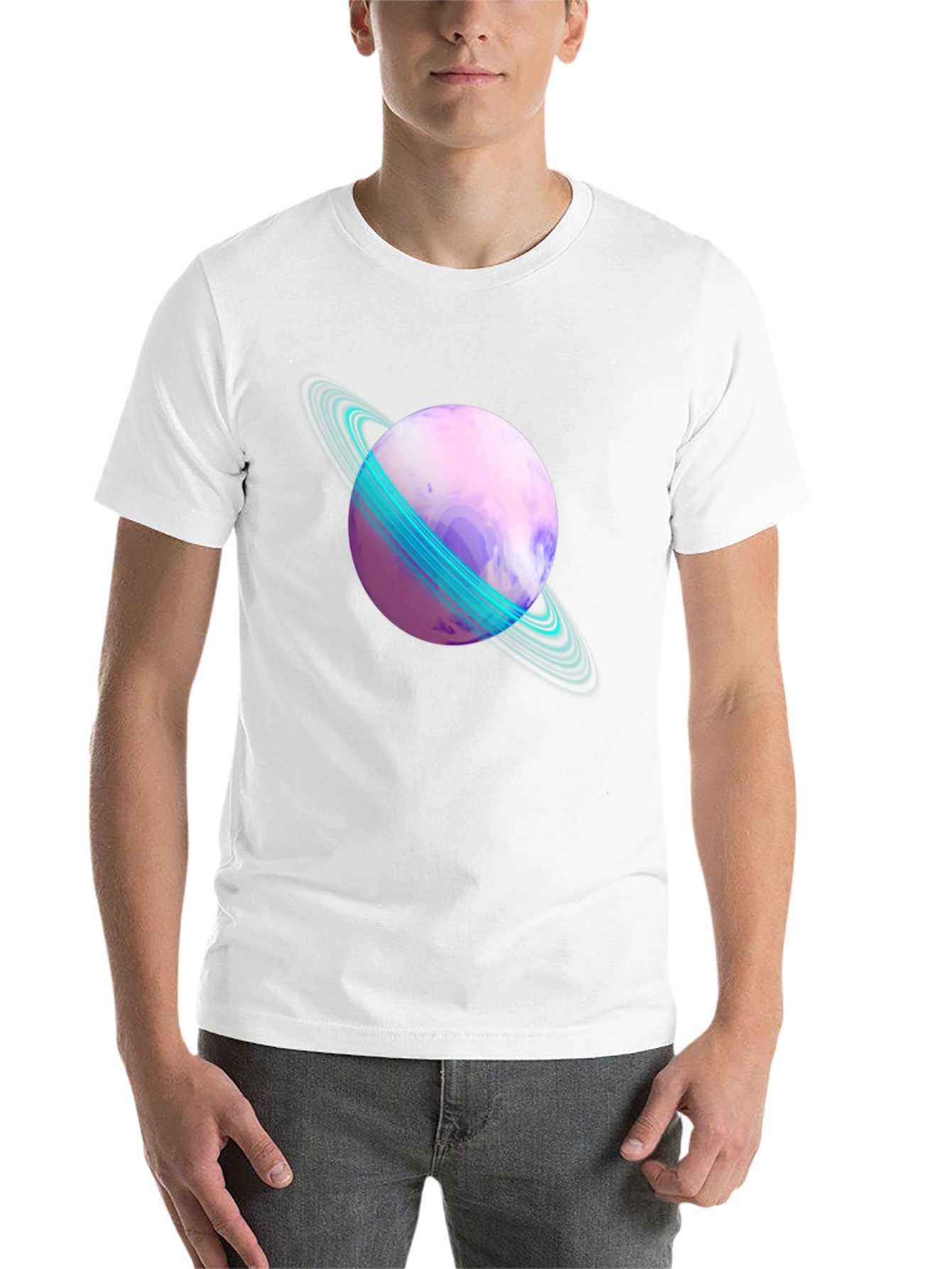 Saturn Graphic T-Shirt - Galaxy Style