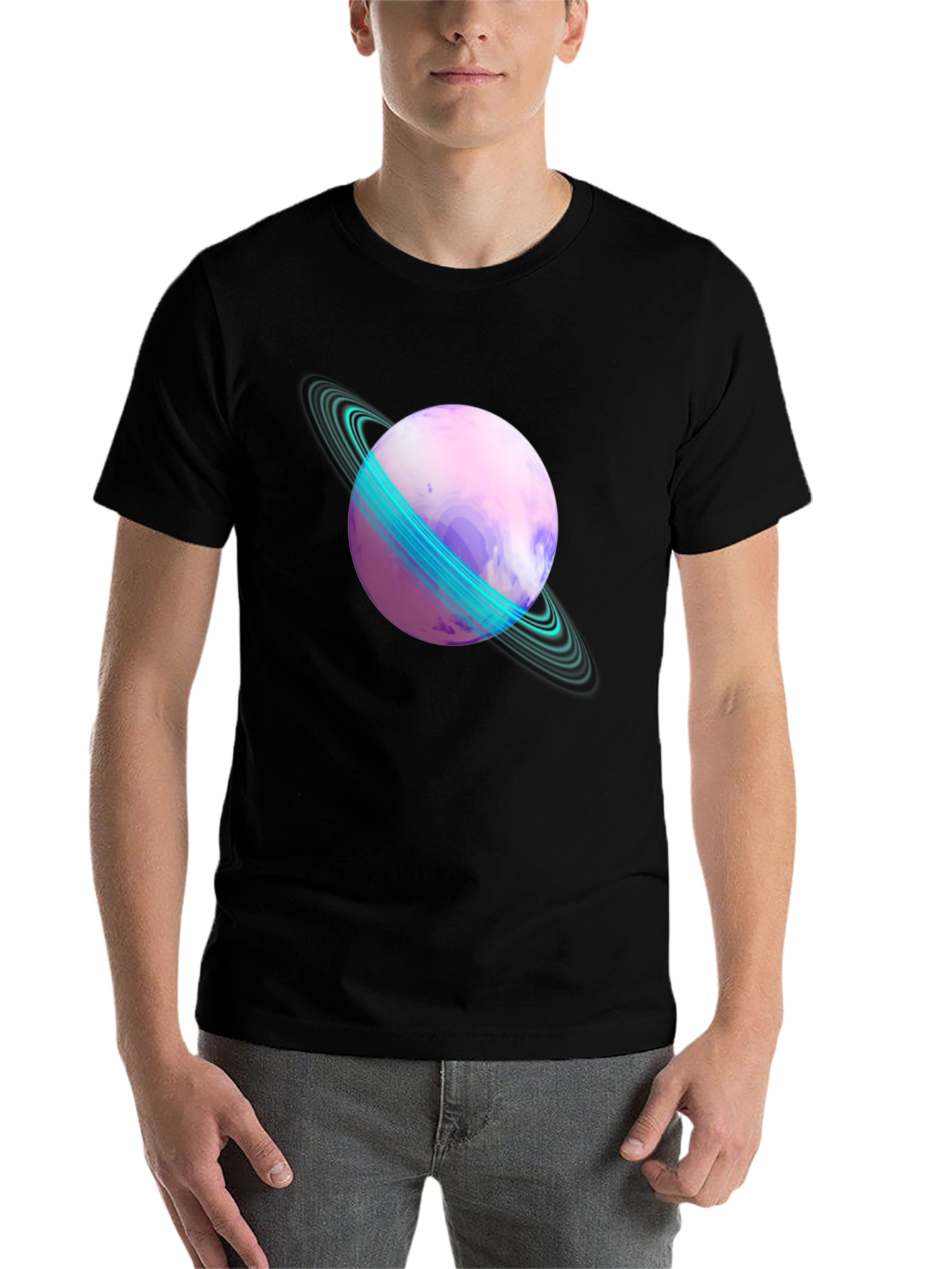 Saturn Graphic T-Shirt - Galaxy Style