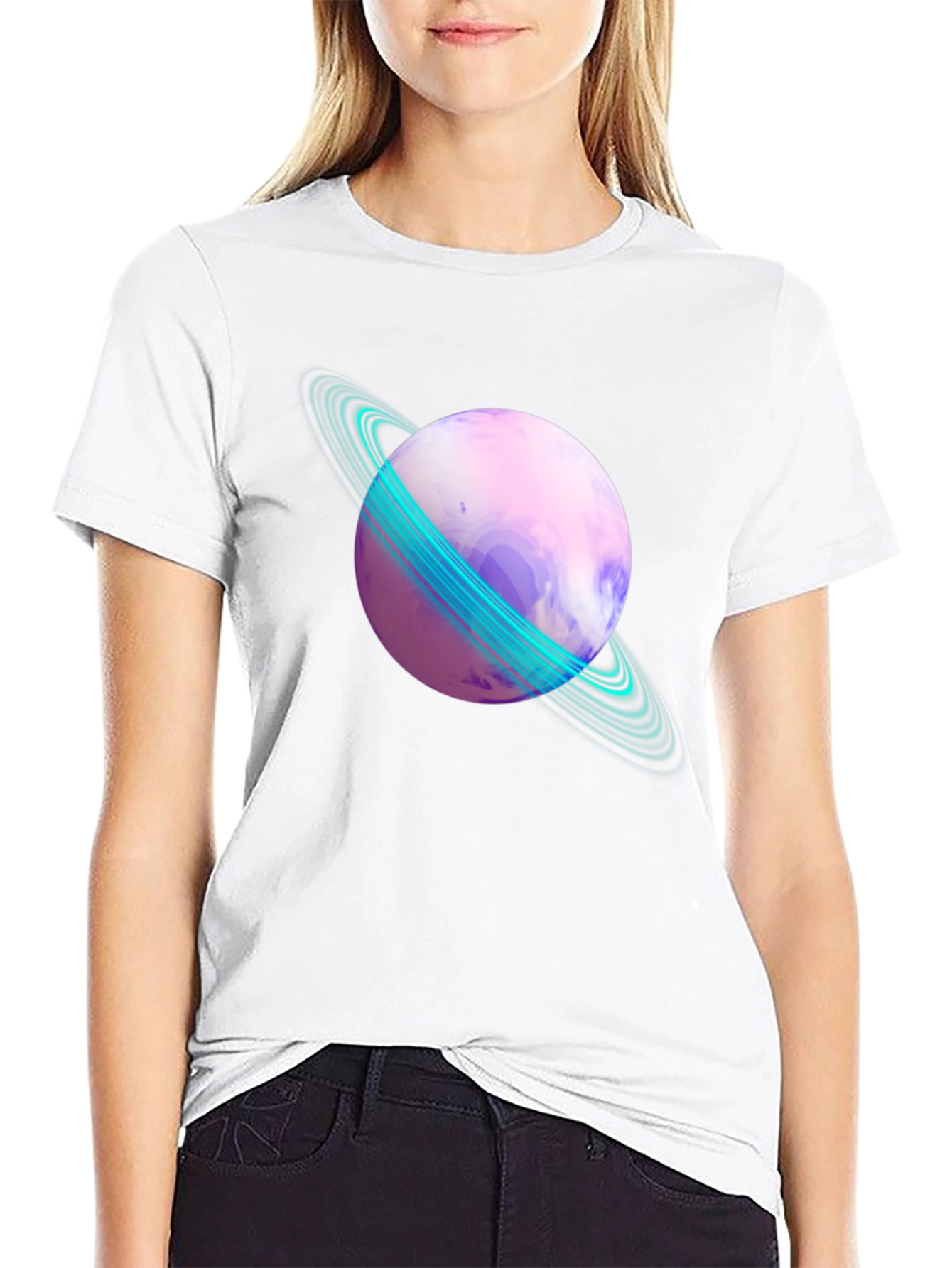 Saturn Graphic T-Shirt - Galaxy Style