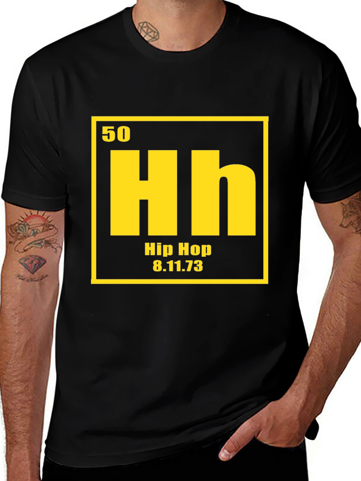 Hip Hop Element T-Shirt - Black Cotton Tee