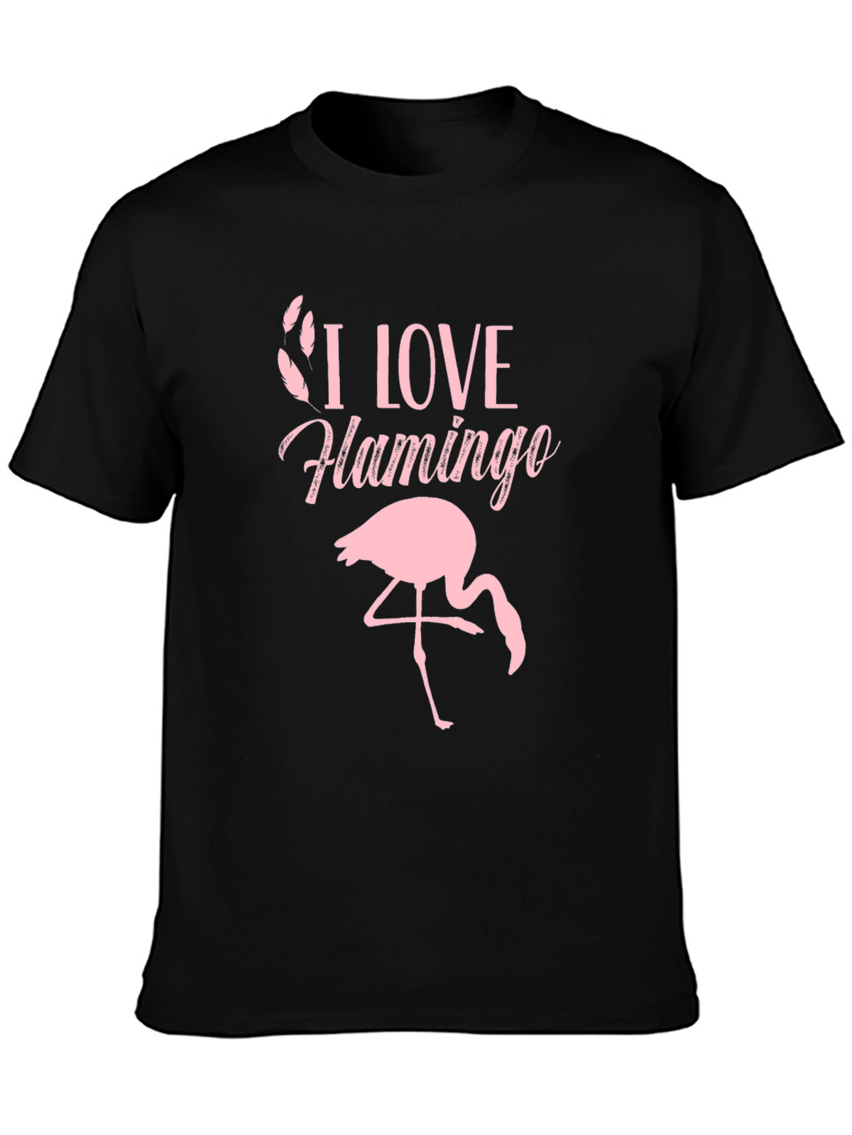I Love Flamingo Graphic T-Shirt
