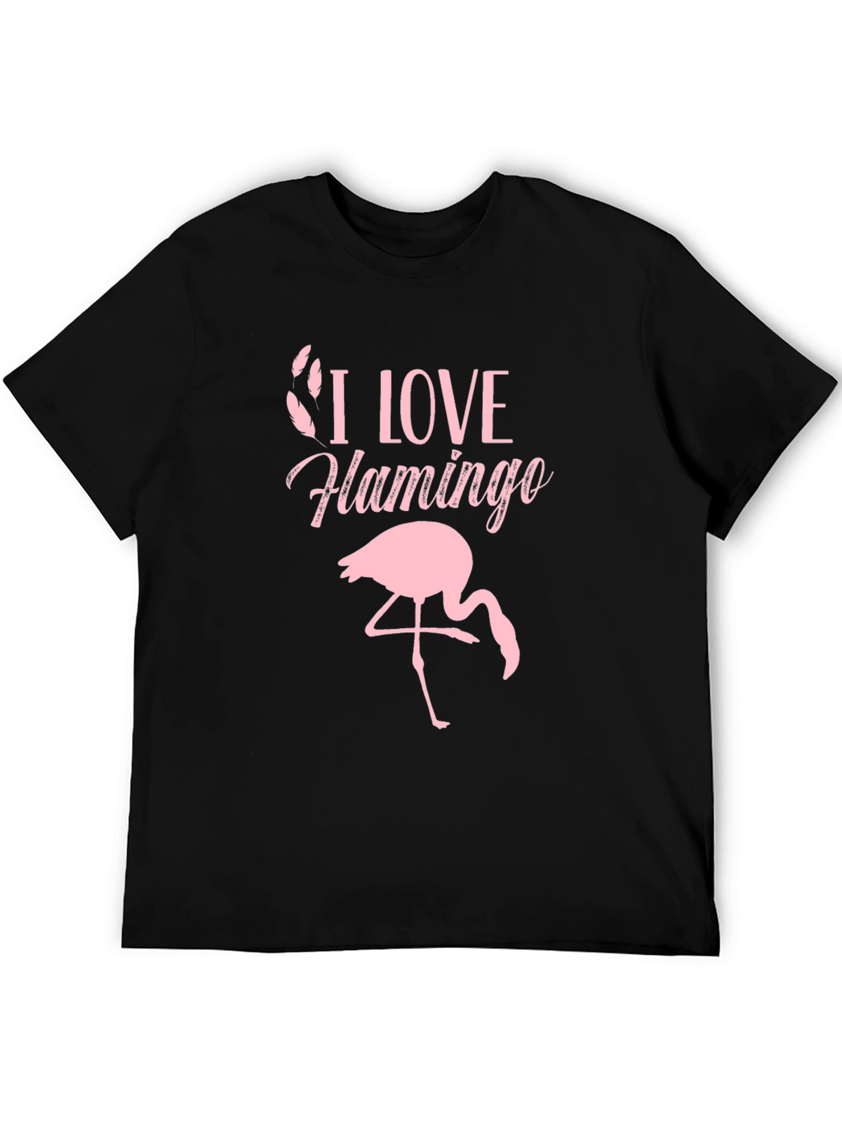 I Love Flamingo Graphic T-Shirt