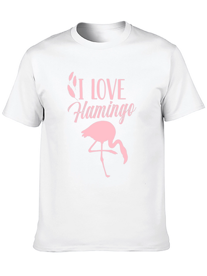 I Love Flamingo Graphic T-Shirt
