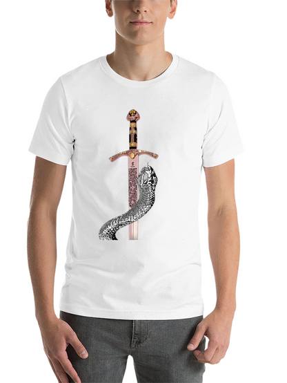 Sword & Serpent Graphic Tee - Unique Design