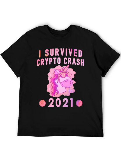 Crypto Crash Survivor 2021 Black T-Shirt