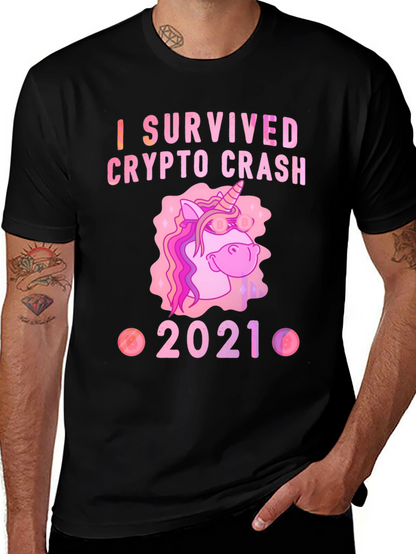 Crypto Crash Survivor 2021 Black T-Shirt